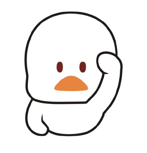 社会小黄鸭简笔画