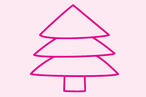 圣诞树简笔画图片