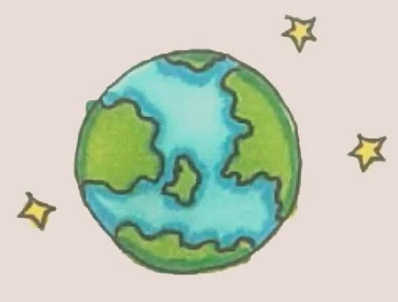 地球简笔画