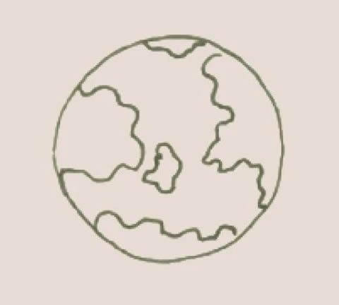 地球简笔画