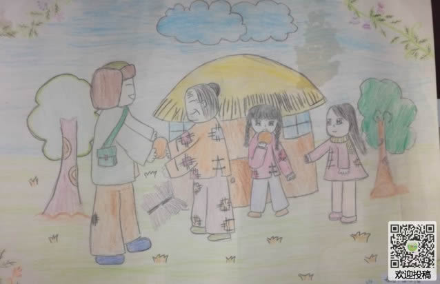 学雷锋精神儿童画图片