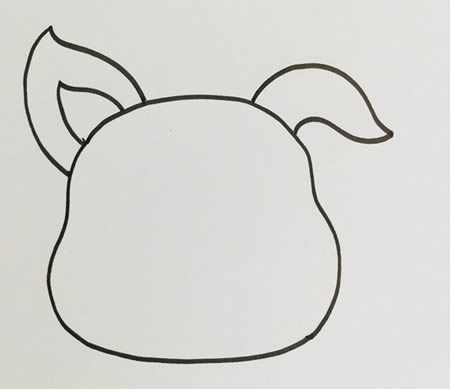 猪耳朵简笔画怎么画简单好看