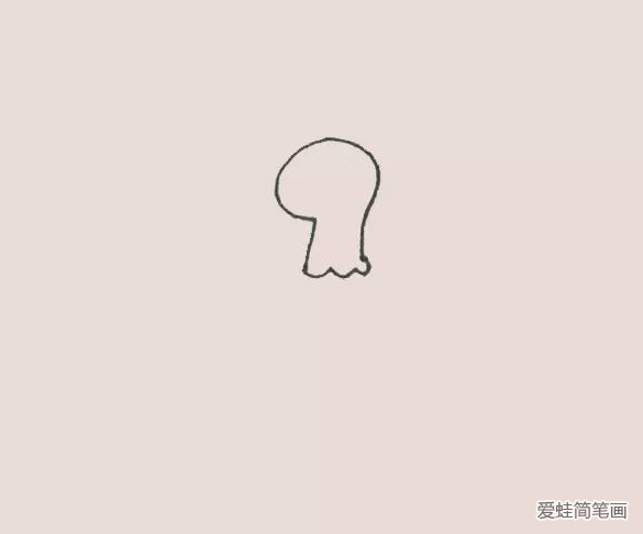 孔雀简笔画