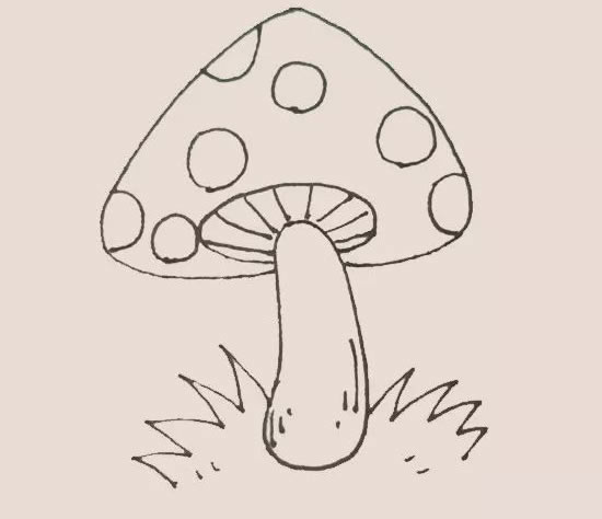 蘑菇简笔画