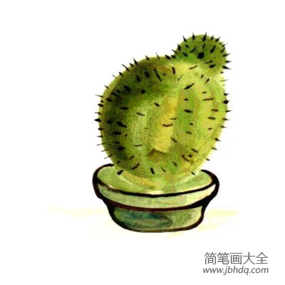 儿童国画基础教程14 仙人掌