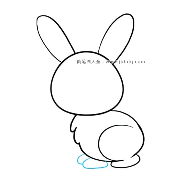 7.画兔子的前脚。