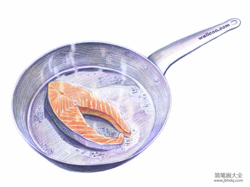 美食来到儿童画画作品