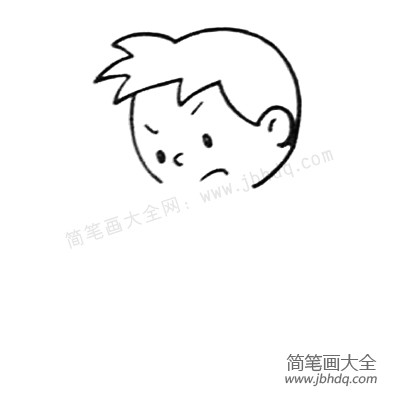 1.先将头部画完整
