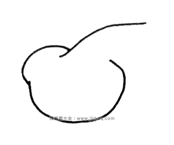 喜鹊简笔画步骤2