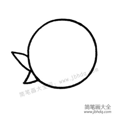 1.先画圆头尖尖嘴