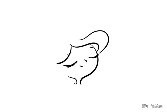 2.画出小美人鱼可爱的 眼睛、鼻子、嘴巴的部分。
