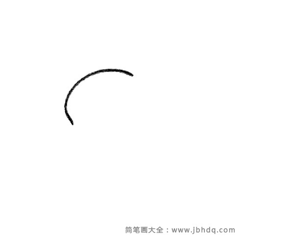 喜鹊简笔画步骤1