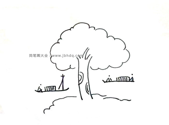 超有意境的风景简笔画6