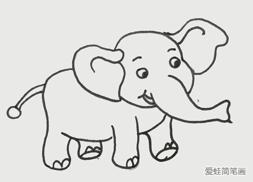 怎么简单的画大象？