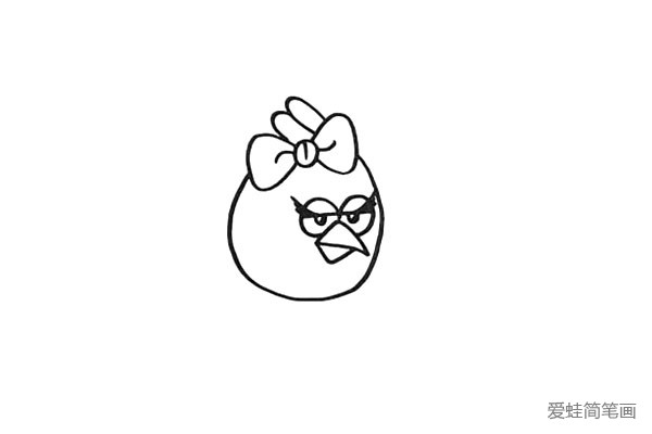 6.在画上黑黑的眼珠.留出高光.不要画的太快。