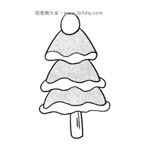 可爱的圣诞树简笔画图片