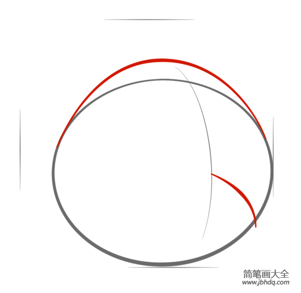 如何画红色愤怒的小鸟