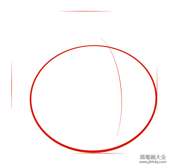 如何画红色愤怒的小鸟