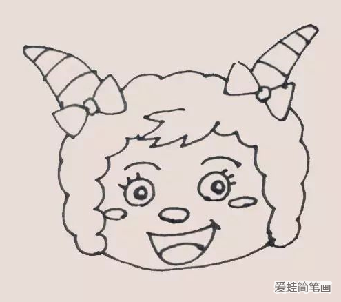 美羊羊简笔画
