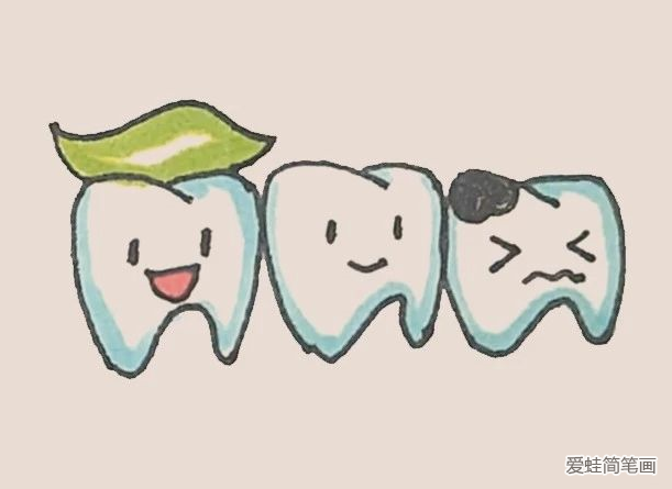 简笔画之牙齿