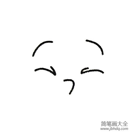 2.再画眉毛和鼻子。