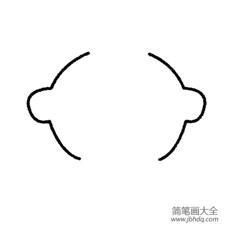 1.先画出脸部轮廓。