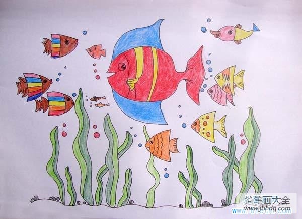 优秀海底世界儿童画图片