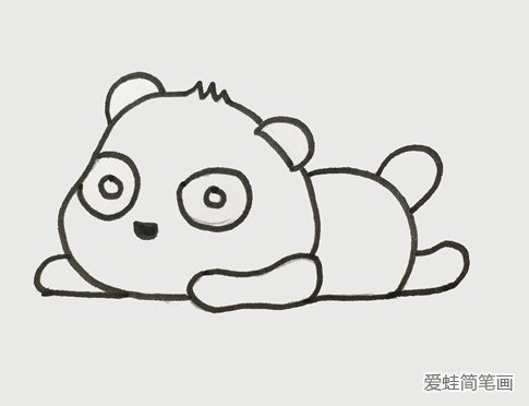 熊猫怎么画简单又可爱