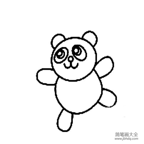 大熊猫简笔画