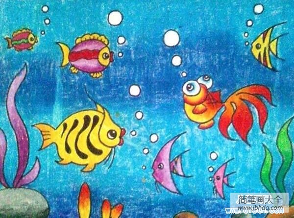 获奖的海底世界儿童画图片
