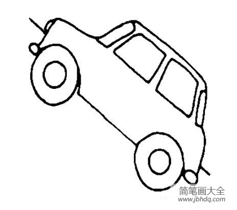 交通工具简笔画 小学生关于小汽车的简笔画