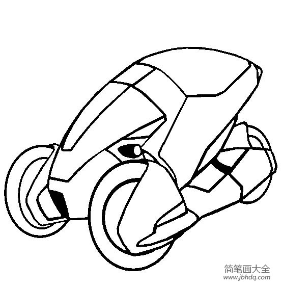 超级跑车 本田3rc概念车简笔画图片