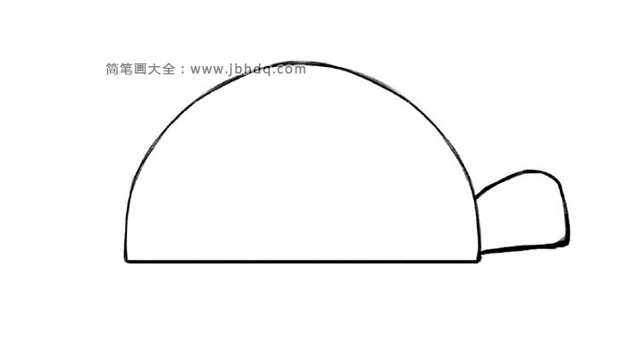 2.画乌龟伸出的头