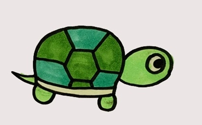 小乌龟简笔画