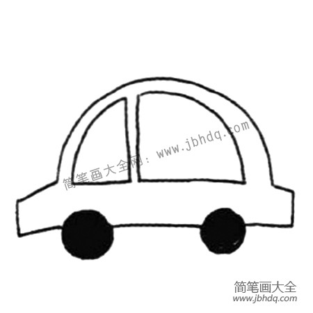 1.先画一辆简单的小汽车