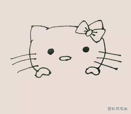 Hello kitty简笔画