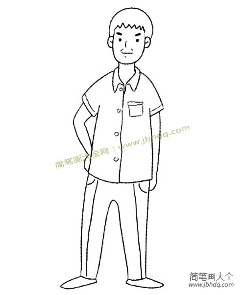 8.增加衣服上的细节。