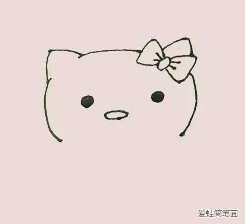 Hello kitty简笔画