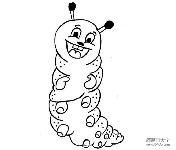 幼儿简笔画图片 毛毛虫简笔画