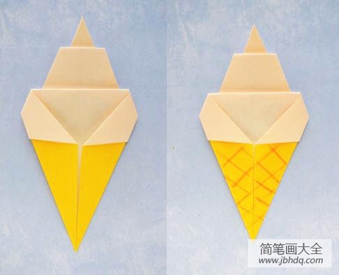 可爱折纸冰淇淋制作方法