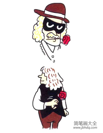 四步画出可爱简笔画 玫瑰玫瑰我爱你