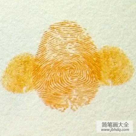 雏鸡指印画教程