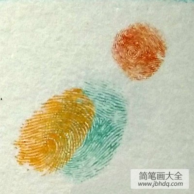 鸽子指印画教程