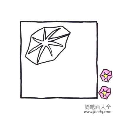 四步画出可爱简笔画 叭叭叭喇叭花