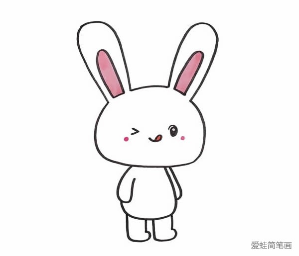 卡通小兔子简笔画