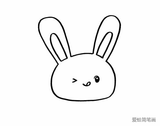 卡通小兔子简笔画
