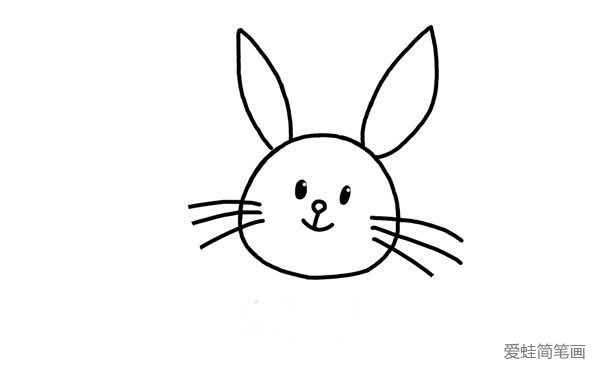 可爱的小白兔简笔画