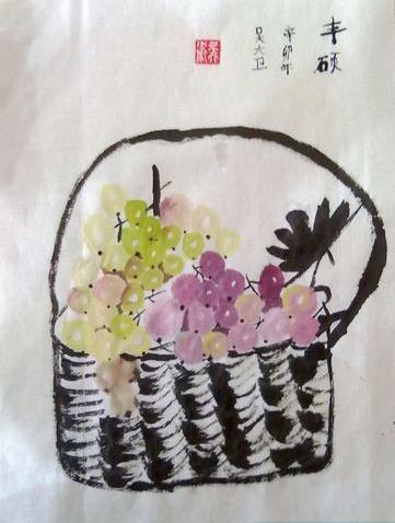 一篮子葡萄