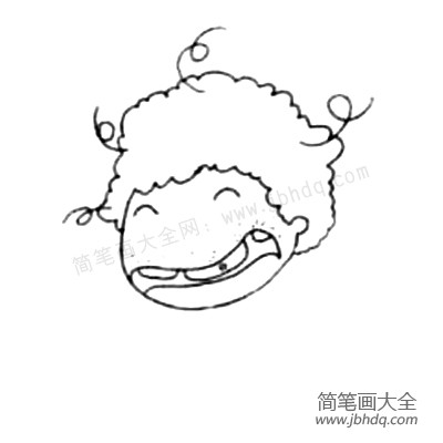 2.画小男孩的表情