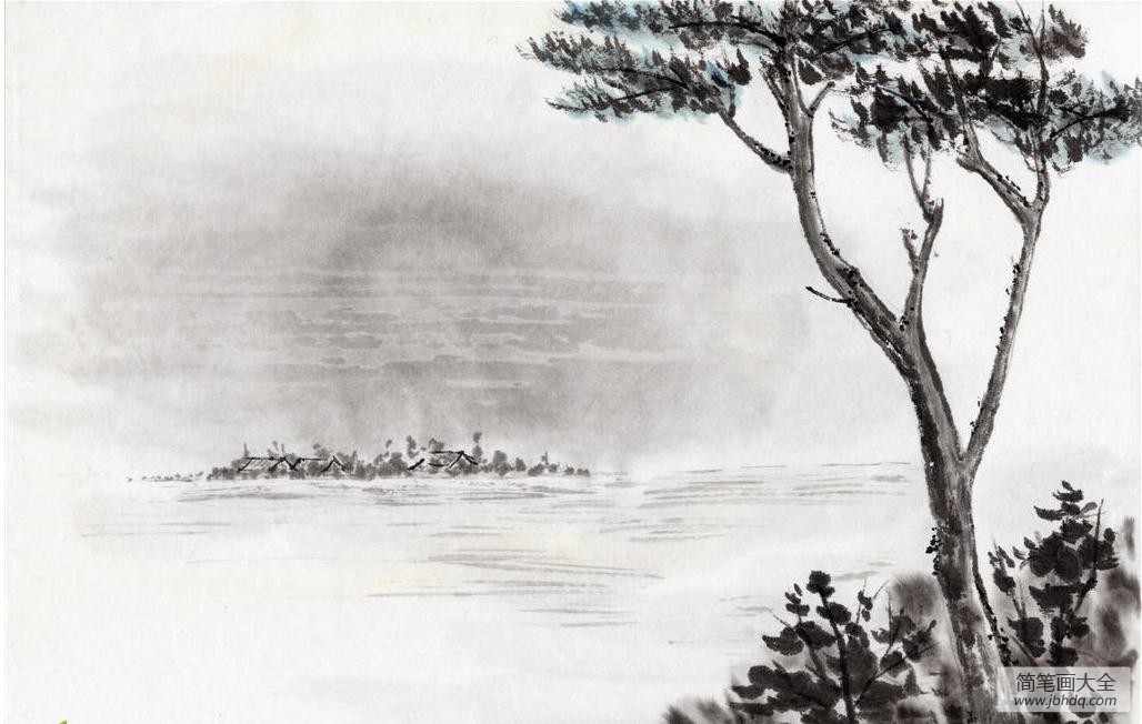 河岸树木